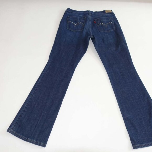 Levi's Women's 515 Boot Cut Jeans Size 8 Blue Mid Rise 31" Inseam Red Tab Denim - Picture 5 of 7